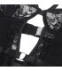SUBBLIME TEDDY CON LIGA DETALLE ENCAJES Y TIRAS NEGRO L XL