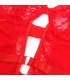 SUBBLIME TEDDY CON LIGA DETALLE ENCAJE Y TIRAS ROJO L XL