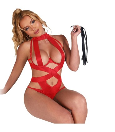 SUBBLIME BODY HALTER SEXY CON ARNES ROJO L XL