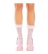 LEG AVENUE MEDIAS TOBILLERAS CON VOLANTES BLANCO
