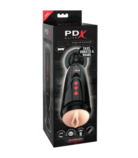PDX ELITE DIRTY TALK STARTER STROKER MASTURBADOR VAGINA