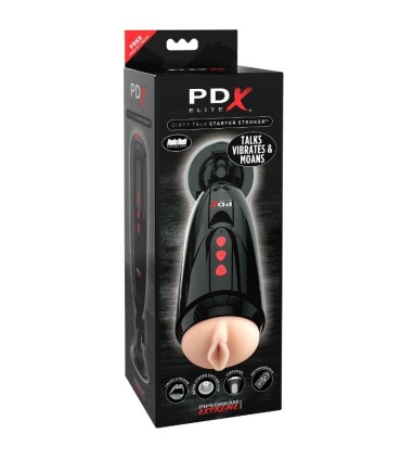 PDX ELITE DIRTY TALK STARTER STROKER MASTURBADOR VAGINA