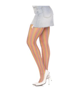 LEG AVENUE MEDIAS DE CROCHET MULTICOLOR