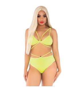 LEG AVENUE TOP BRAGAS CON TIRANTES AMARILLO