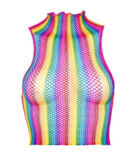 LEG AVENUE TOP DE REJILLA MULTICOLOR