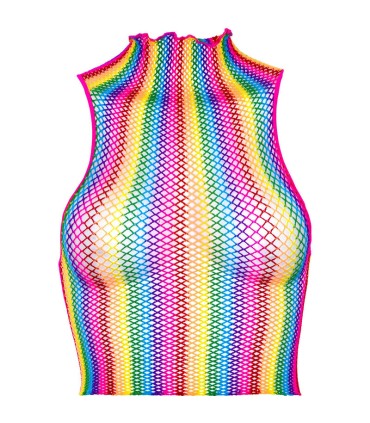 LEG AVENUE TOP DE REJILLA MULTICOLOR