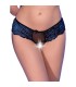 CHILIROSE CR 4712 PANTIES CROTCHLESS NEGRO AZUL M