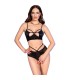 CHILIROSE CR 4703 SET DOS PIEZAS CROTCHLESS NEGRO L