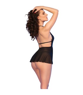 CHILIROSE CR 4720 BABYDOLL TANGA NEGRO L