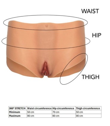 HIDDEN DESIRE ALTER EGO BRAGA VAGINA Y ANO ABIERTA CINTURA MEDIA NATURAL