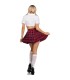 LEG AVENUE DISFRAZ COLEGIALA CLASICO ROJO S M