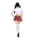 LEG AVENUE DISFRAZ MISS COLEGIALA CLASICO ROJO BLANCO M L