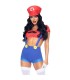 LEG AVENUE DISFRAZ SEXY MARIO BROS ROJO AZUL S