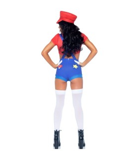 LEG AVENUE DISFRAZ SEXY MARIO BROS ROJO AZUL S