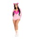 LEG AVENUE BODY OSITO TERCIOPELO ROSA S