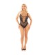 LEG AVENUE BODY DE REJILLA CON DIAMANTES NEGRO TALLA UNICA