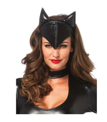 LEG AVENUE MASCARA DE MUJER FELINA NEGRO