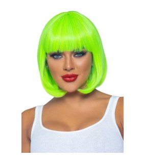 LEG AVENUE PELUCA BOB FLUORESCENTE VERDE NEON