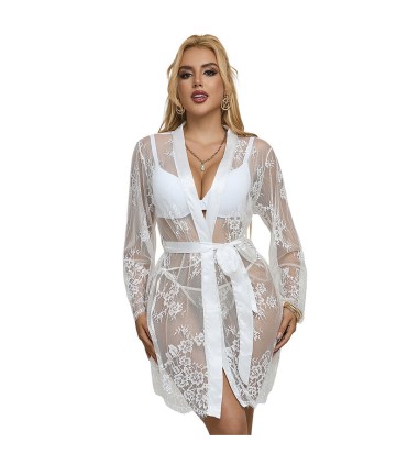 SUBBLIME 954369 CAMISON DE MANGA LARGA CON DISENO FLORAL BLANCO S M