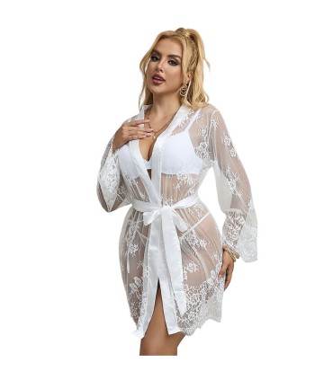 SUBBLIME 954376 CAMISON DE MANGA LARGA CON DISENO FLORAL BLANCO L XL