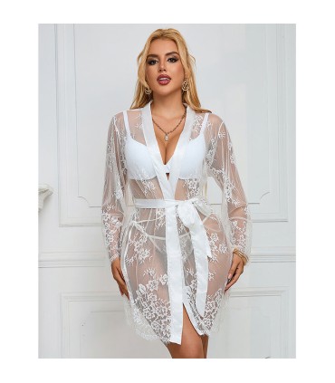 SUBBLIME 954376 CAMISON DE MANGA LARGA CON DISENO FLORAL BLANCO L XL