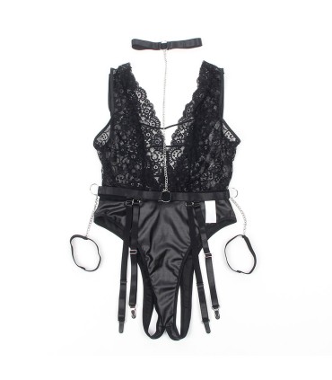 SUBBLIME 954390 BODY SEXY CON LIGUEROS NEGRO L XL