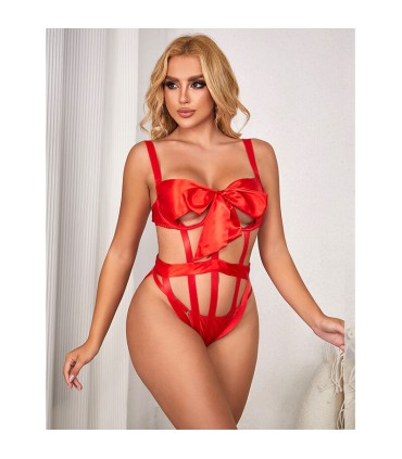 SUBBLIME 954475 BODY SEXY CALADO CON LAZO ROJO L XL