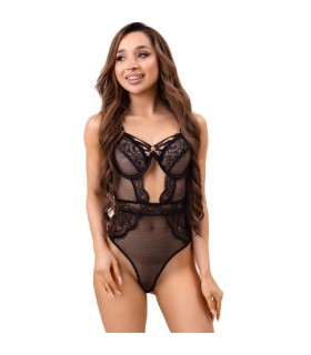 LIVCO CORSETTI FASHION PAULA LC 20209 BODY CON ADORNOS DE ENCAJE NEGRO L XL