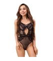 LIVCO CORSETTI FASHION - PAULA LC 20209 BODY CON ADORNOS DE ENCAJE NEGRO S/M