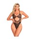 SUBBLIME 955212 BODY TRANSPARENTE CON ENCAJE HUECO NEGRO S M