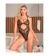 SUBBLIME 955212 BODY TRANSPARENTE CON ENCAJE HUECO NEGRO S M