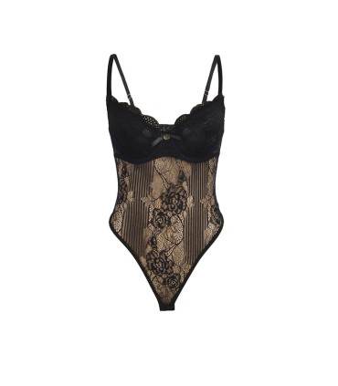 SUBBLIME 955618 BODY DE ENCAJE CON CIERRE INFERIOR NEGRO S M