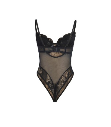 SUBBLIME 955625 BODY DE ENCAJE CON CIERRE INFERIOR NEGRO L XL