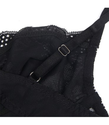 SUBBLIME 955625 BODY DE ENCAJE CON CIERRE INFERIOR NEGRO L XL