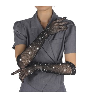 SUBBLIME 957469 GUANTES TRANSPARENTES CON BRILLO NEGRO S M