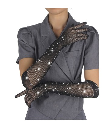 SUBBLIME 957469 GUANTES TRANSPARENTES CON BRILLO NEGRO S M