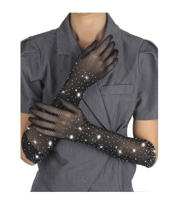 SUBBLIME 957469 GUANTES TRANSPARENTES CON BRILLO NEGRO S M