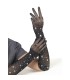 SUBBLIME 957469 GUANTES TRANSPARENTES CON BRILLO NEGRO S M