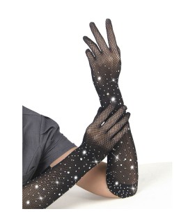 SUBBLIME 957469 GUANTES TRANSPARENTES CON BRILLO NEGRO S M