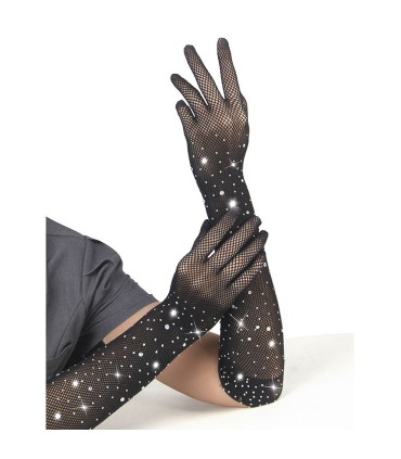 SUBBLIME 957469 GUANTES TRANSPARENTES CON BRILLO NEGRO S M
