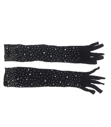 SUBBLIME 957469 GUANTES TRANSPARENTES CON BRILLO NEGRO S M
