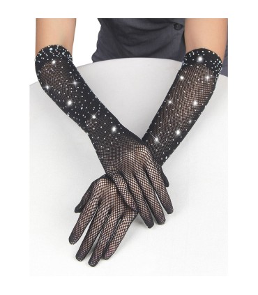 SUBBLIME 957469 GUANTES TRANSPARENTES CON BRILLO NEGRO S M