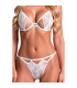 PASSION RESILQUE SET SUJETADOR TANGA BLANCO S M