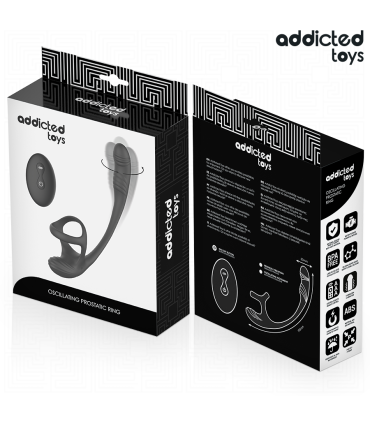 ADDICTED TOYS PLUG ANAL VIBRACION Y WAVING 360º Y ESTIMULADOR TESTICULOS