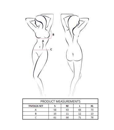 PASSION TIVOLEA SET SUJETADOR TANGA ROSA CLARO L XL