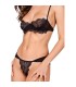 PASSION TIVOLEA SET SUJETADOR TANGA NEGRO S M