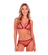 PASSION BELISSANA SET SUJETADOR TANGA BURDEOS L XL