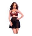 CHILIROSE - BABYDOLL NEGRO/ROJO