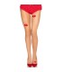 LEG AVENUE 1415 MEDIAS DE LICRA TRANSPARENTES CON BESOS TALLA UNICA