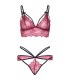 LEG AVENUE 81623 SET SUJETADOR TANGA BURDEOS TALLA S